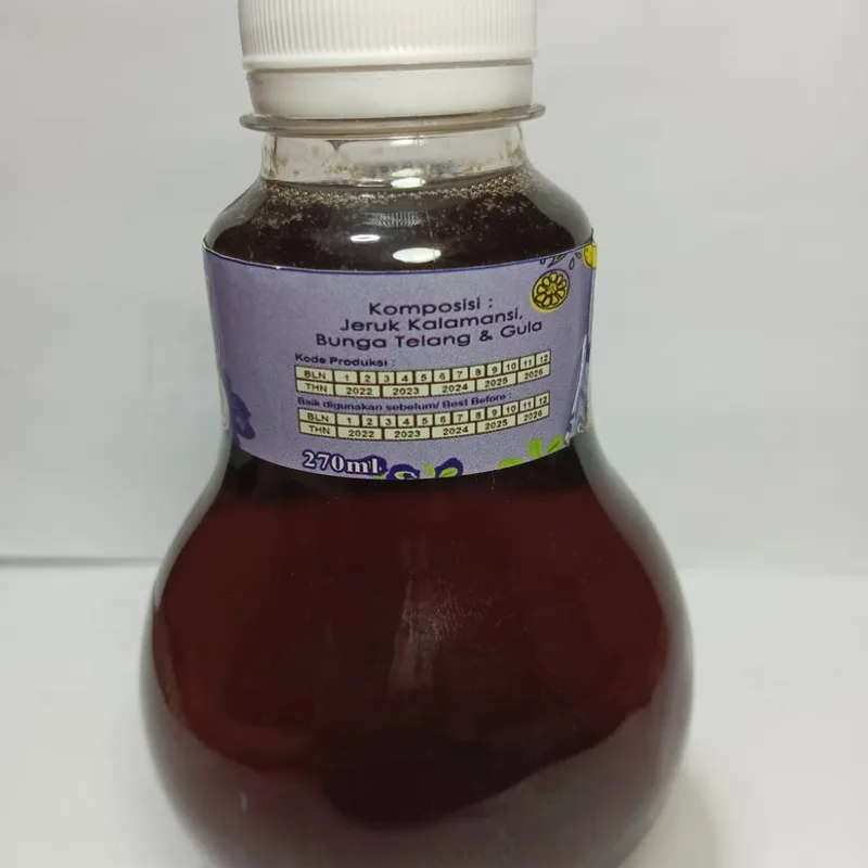 Sirup LangKa ( Bunga telang mix Kalamansi )