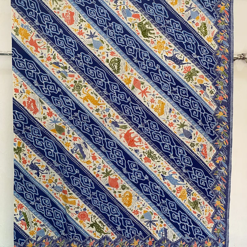 Batik Cap Kawung Tiga Dimensi